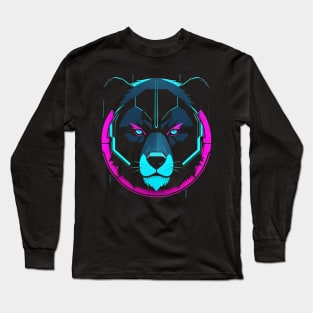 Bear Logo Cyberpunk Long Sleeve T-Shirt